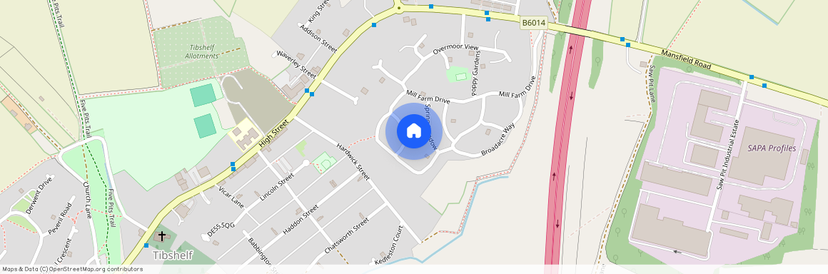 Ferndown Drive, Tibshelf, Alfreton, Derbyshire, DE55 5RE