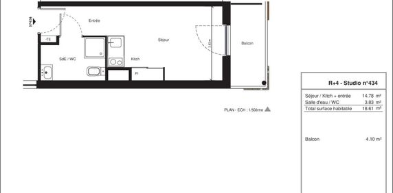 Location Appartement 1 pièce 18m² NIMES 30000 - Photo 2