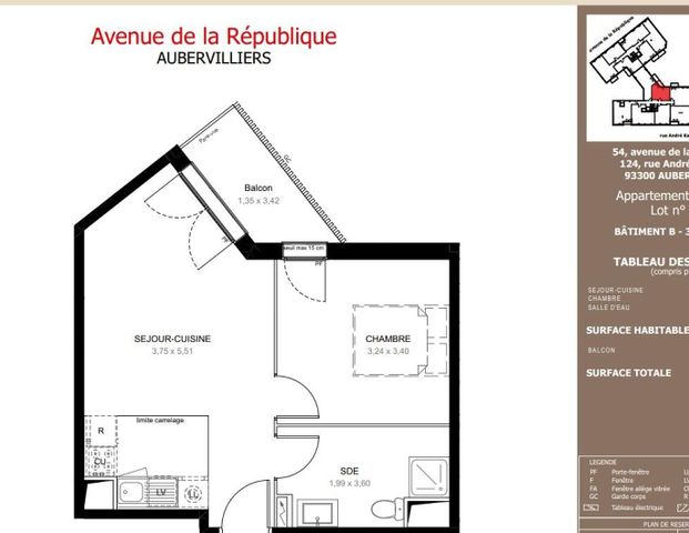 location Appartement T2 DE 39.14m² À AUBERVILIERS - Photo 1