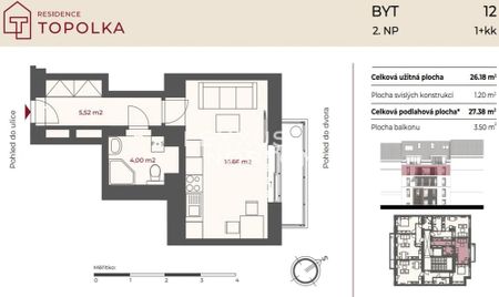 Apartment for rent, 1+KK - Studio, 27m - Photo 2