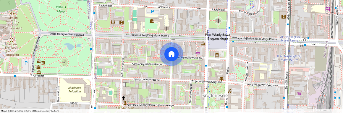 ul. Szymanowskiego, Śródmieście, Częstochowa, śląskie