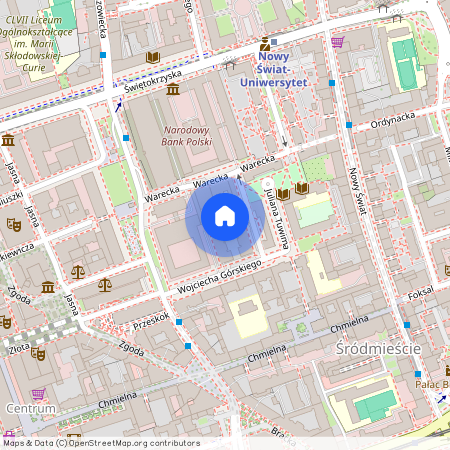ul. Krzysztofa Kamila Baczyńskiego 1, Śródmieście Północne, Śródmieście, Warszawa, mazowieckie