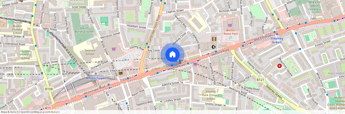 Mile End Road, Whitechapel, E1