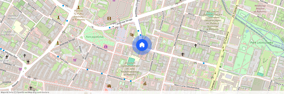 Radom, Śródmieście, Kazimierza, Kelles-Krauza