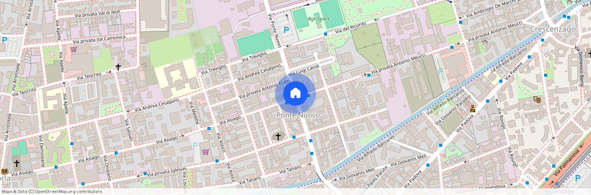 Milano, Via Privata Antonio Meucci - Ponte Nuovo