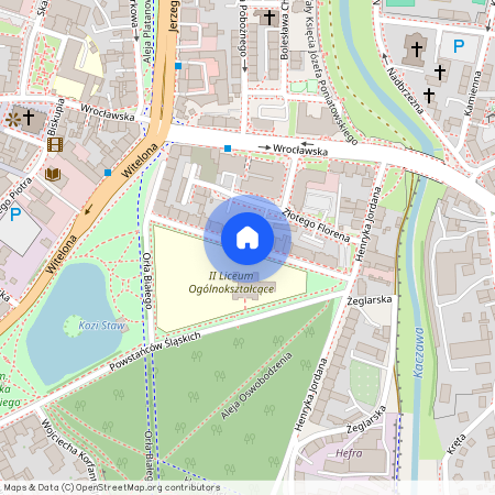 ul. Zielona, Legnica, dolnośląskie