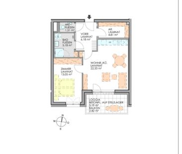 Optimal geschnittene 2- Zimmer Wohnung - Top 18 - Foto 2