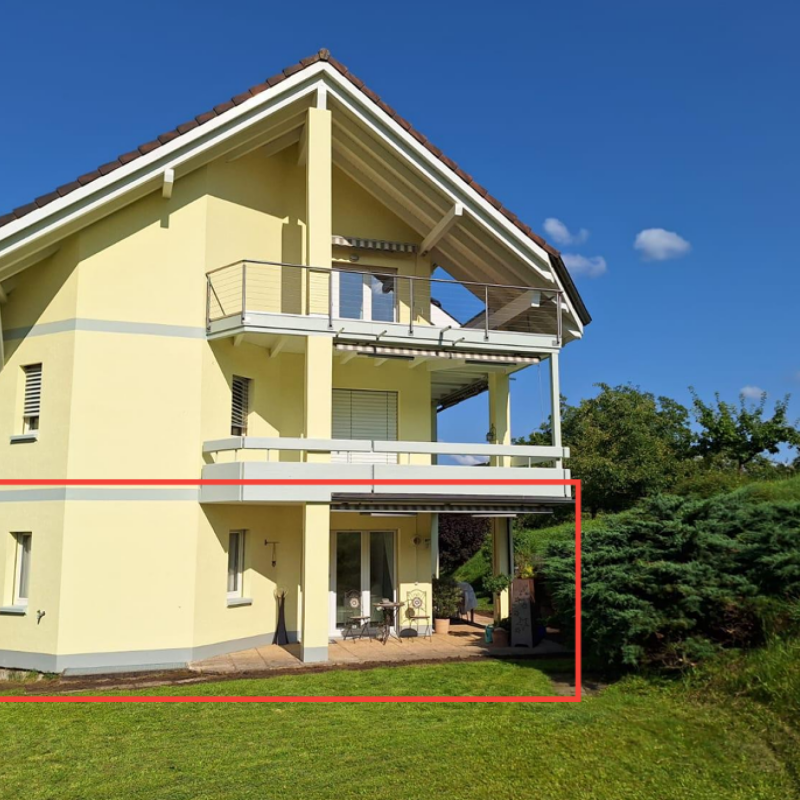 4.5-Zimmer-Wohnung im EG mit grosszügigem gedecktem Sitzplatz - Foto 1