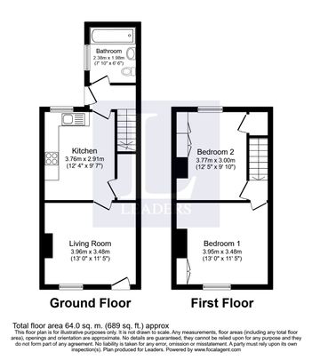 2 bedroom house to rent Salisbury Street, Stoke-on-Trent, ST6 - Photo 1