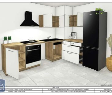 Appartement à louer 3 pièces 63.77m² - Photo 2