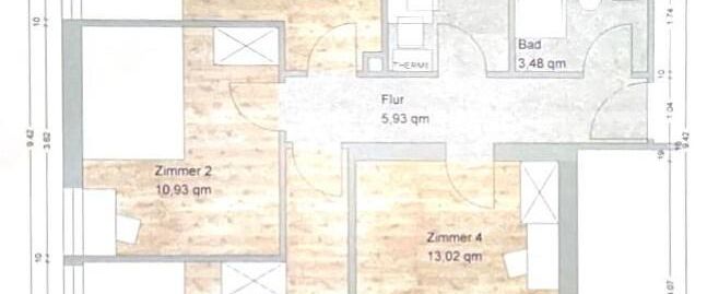 Helles & modern möbliertes WG-Zimmer in zentraler Lage (4er WG) - Foto 1