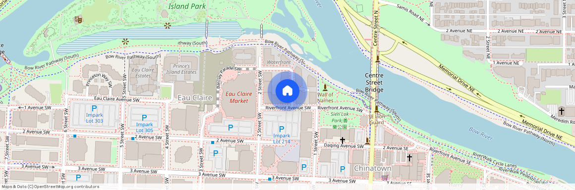 1723 - 222 Riverfront Avenue SW, Calgary, AB T2P 0X2