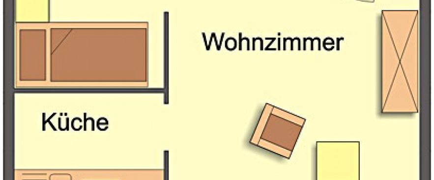 Wohnung, 1 Zimmer (35,84 m²) - Photo 1