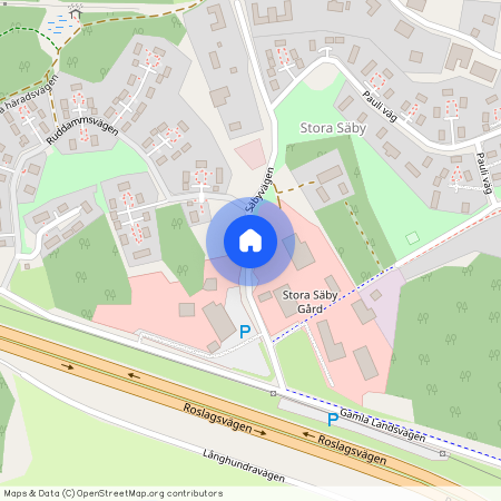 Stora Säbyvägen, Åkersberga