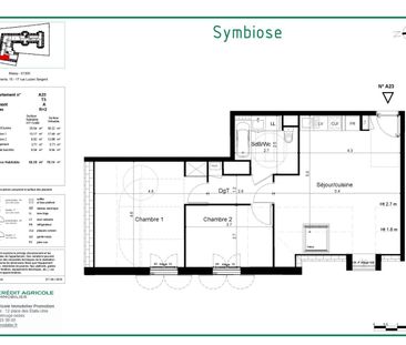 location Appartement T3 DE 58.38m² À MASSY - Photo 1