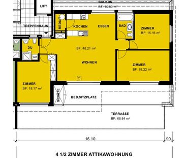 4.5 Zimmer, 113 m², 3. Stock - Photo 1