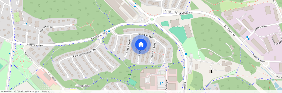 Korsfararvägen, Lidingö