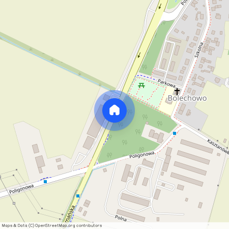 ul. Poznańska, Bolechowo, Czerwonak, poznański, wielkopolskie