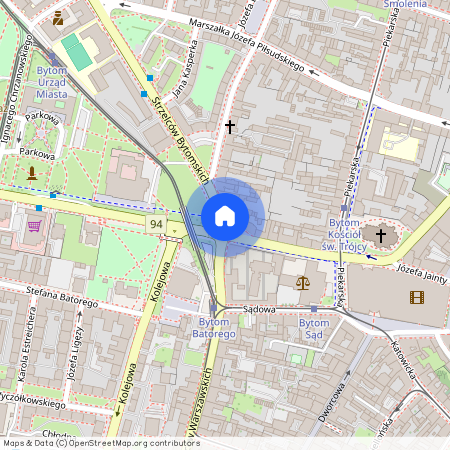 ul. Powstańców Warszawskich, Śródmieście, Bytom, śląskie