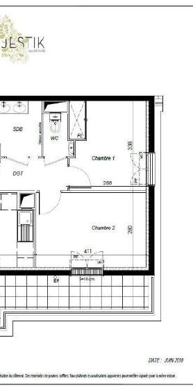 Appartement 3 Pièces 62 m² - Photo 2