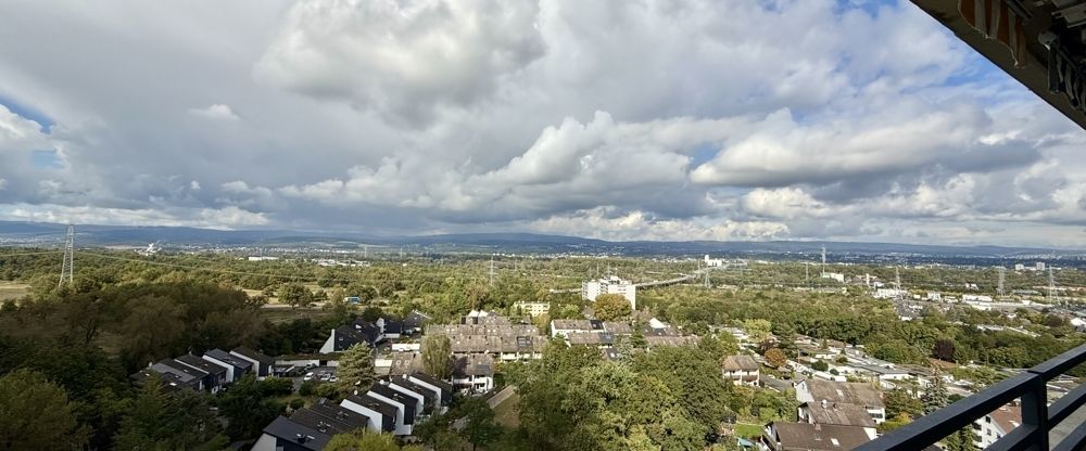 4 Zi.-Wohnung mit sensationellem Panoramablick bis in den Taunus. Frisch renoviert! - Foto 1