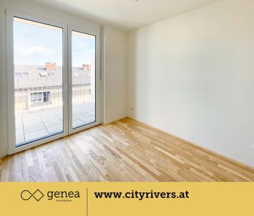 CITY RIVERS | Balkonwohnung mit begrüntem Innenhof | Neubau - Foto 4