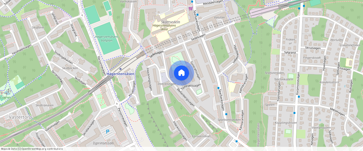 Tomträttsvägen **, Hägerstensåsen