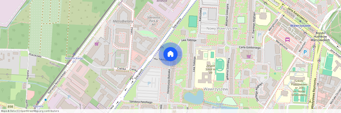 ul. Lwa Tołstoja, Wawrzyszew, Bielany, Warszawa, mazowieckie