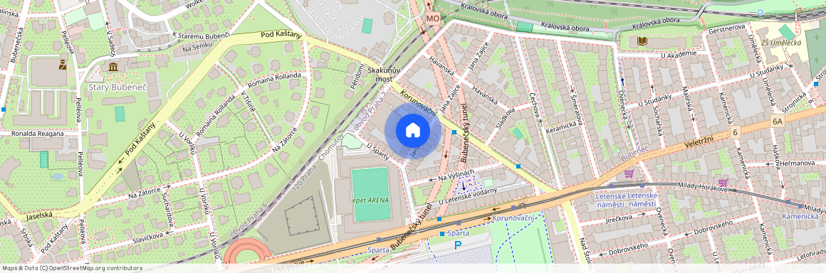 Jana Zajíce, Praha 7 - Bubeneč, okres Praha