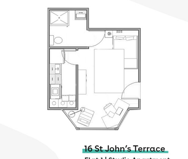 Studio to rent - Photo 4