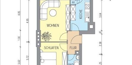 Gut geschnittene 2-Zimmer Wohnung - Photo 2