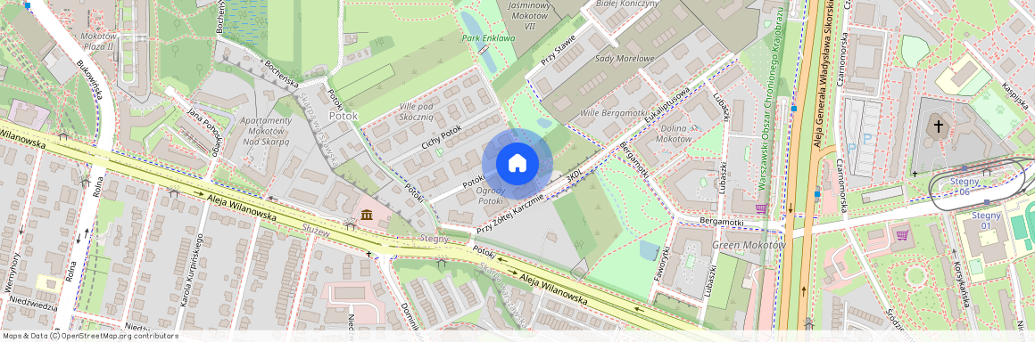 ul. Potoki, Stegny, Mokotów, Warszawa, mazowieckie