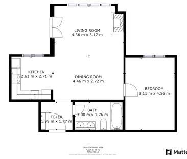 2.5 Zimmer, 58 m², EG - Photo 5