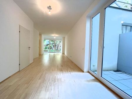 Erdgeschoß, barrierefrei, Innenhof! Ruhige, loft-artige Neubauwohnung mit 2 kl. Terrassen - Photo 2