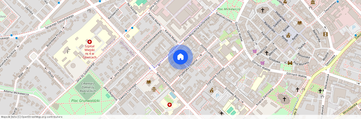 ul. Joachima Lelewela, Śródmieście, Gliwice, śląskie