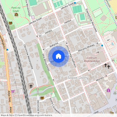 ul. Mariana Mokwy, Dolny Sopot - Haffnera, Dolny Sopot, Sopot, pomorskie