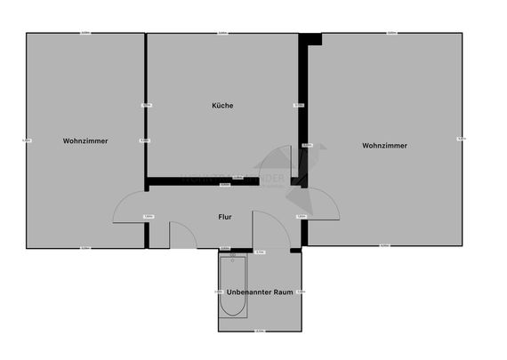 2-Zimmer-Wohnung mit großer Wohnküche in Teichwolframsdorf - Photo 1