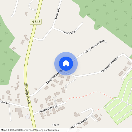 Långamossevägen, Stråvalla