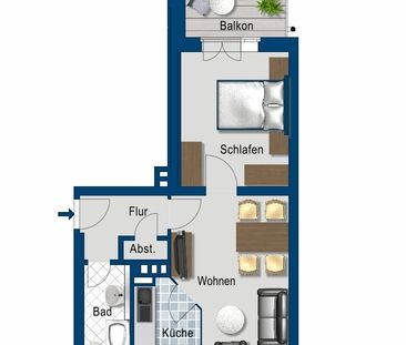 Alles was du benötigst: Balkon, Tageslichtbad und Gemütlichkeit in ... - Foto 6