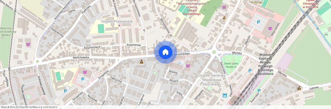 ul. ks. Józefa Surzyńskiego, Kościan, kościański, wielkopolskie