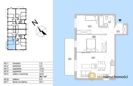 Nowe 3 pokojowe M z tarasem i balkonem/ 2x mp + KL - Zdjęcie 5