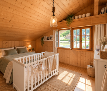Charmante 4-Zimmer-Wohnung mit Balkon in Leissigen - Foto 4