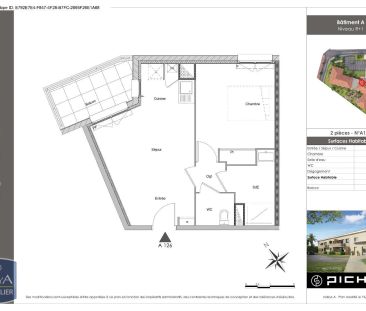 Appartement à louer 2 pièces 39.5m² - Photo 5