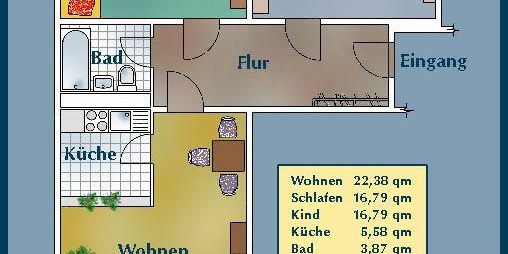 Familienglück: weitläufige 3-Zimmer-Wohnung mit Balkon - Photo 3