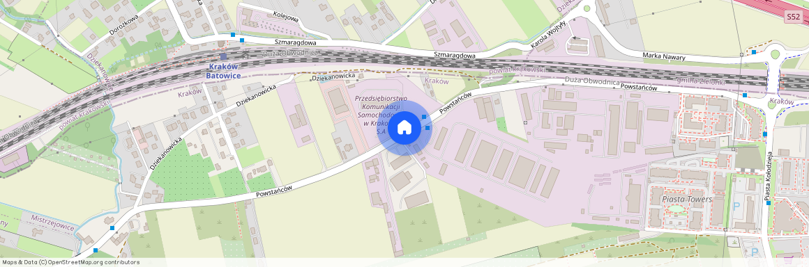 ul. Powstańców, Mistrzejowice, Mistrzejowice, Kraków, małopolskie