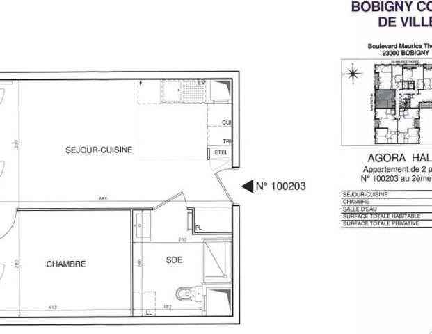 location Appartement T2 DE 40.6m² À BOBIGNY - Photo 1