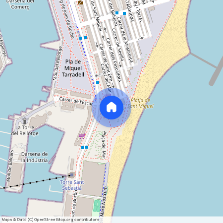 Plaça del Mar, Barcelona, Catalonia 08003