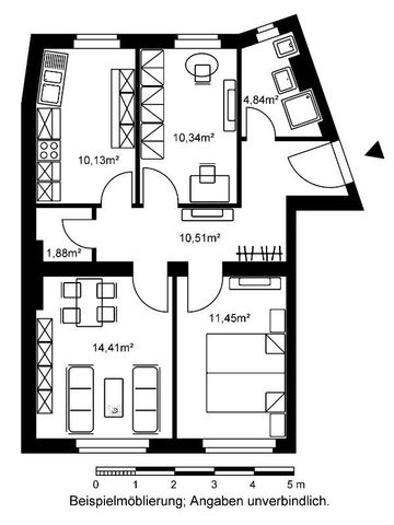 Geräumige 3 Zimmer Wohnung in Wiesbaden sucht Sie! - Photo 4