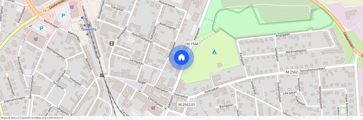 Trevlig takvåning :1:a Adelgatan 15, 3 vån, ej balkong, ej hiss Tomelilla