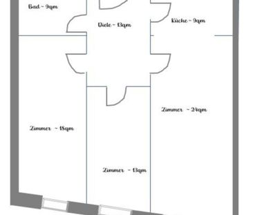 Charmante 3-Raumwohnung mit Parkplatz in der Altstadt - Photo 1